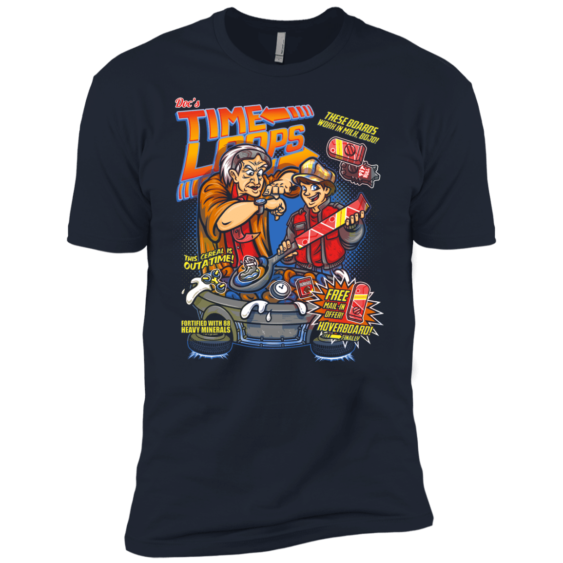 T-Shirts Midnight Navy / YXS Time Loops Boys Premium T-Shirt