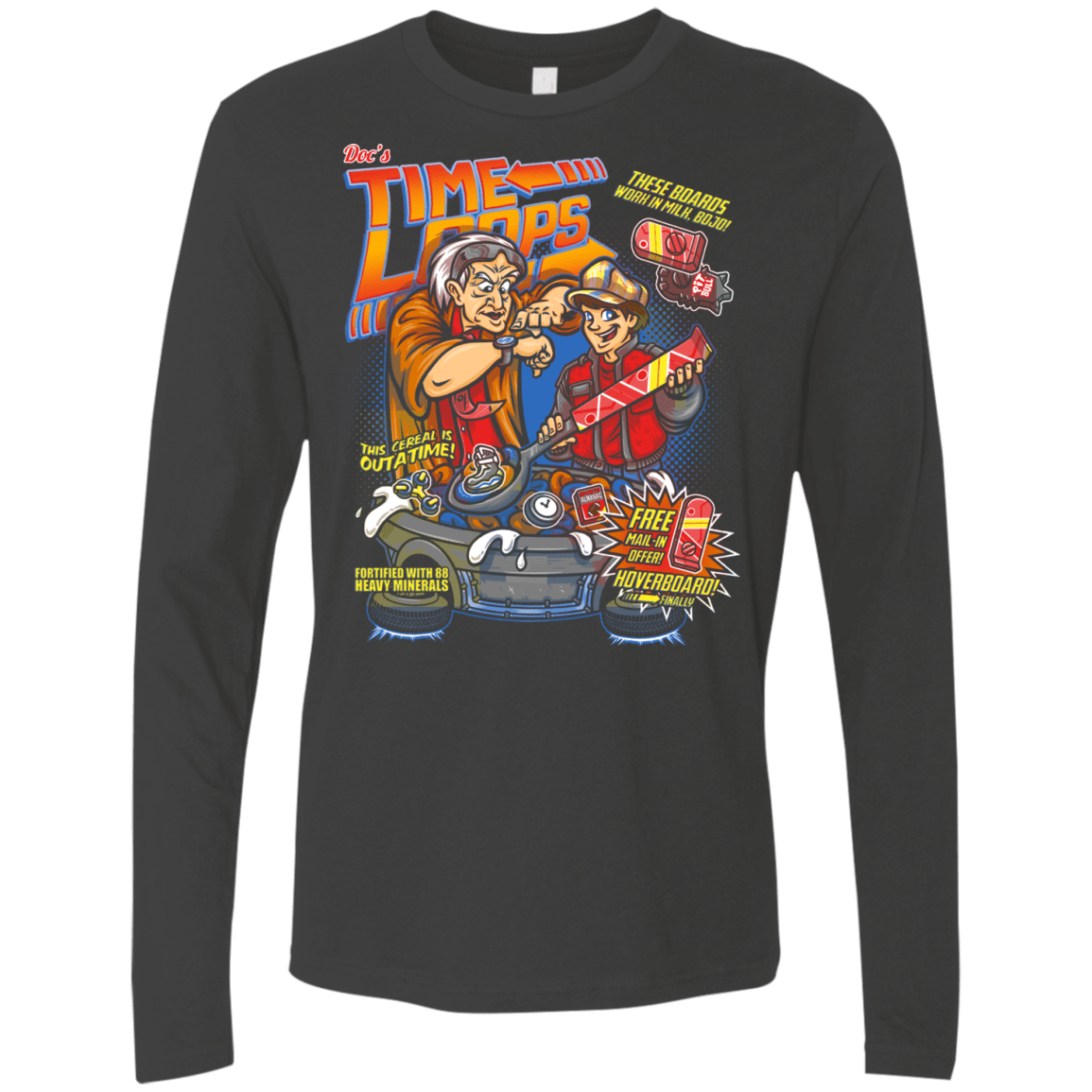 T-Shirts Heavy Metal / S Time Loops Men's Premium Long Sleeve