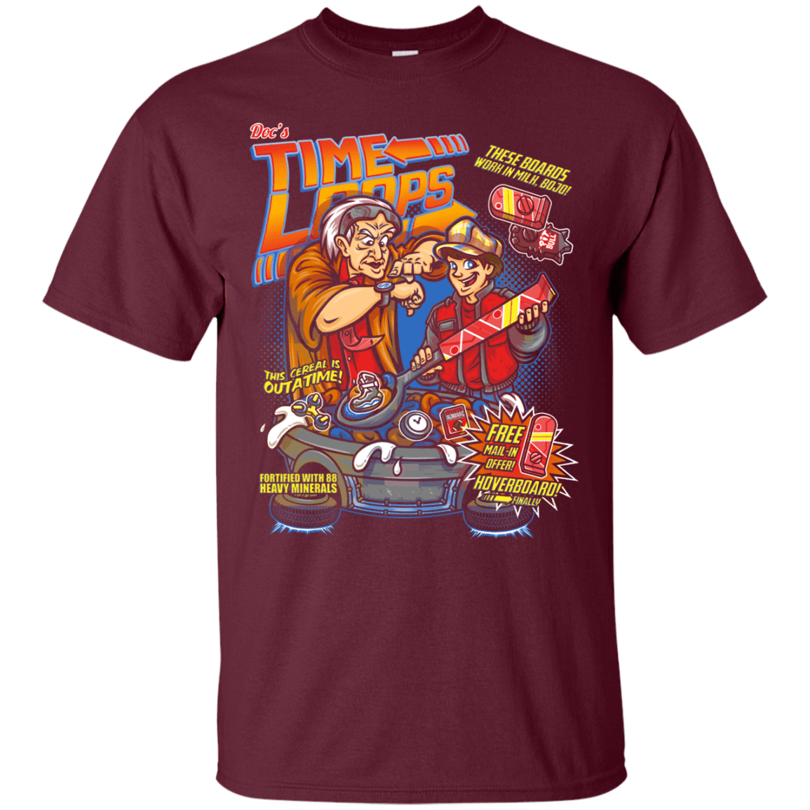 T-Shirts Maroon / S Time Loops T-Shirt