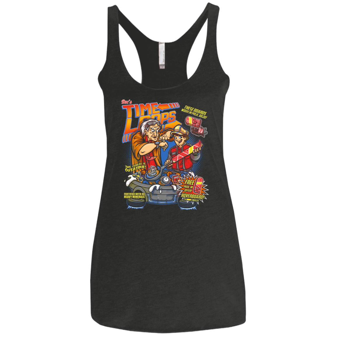 T-Shirts Vintage Black / X-Small Time Loops Women's Triblend Racerback Tank