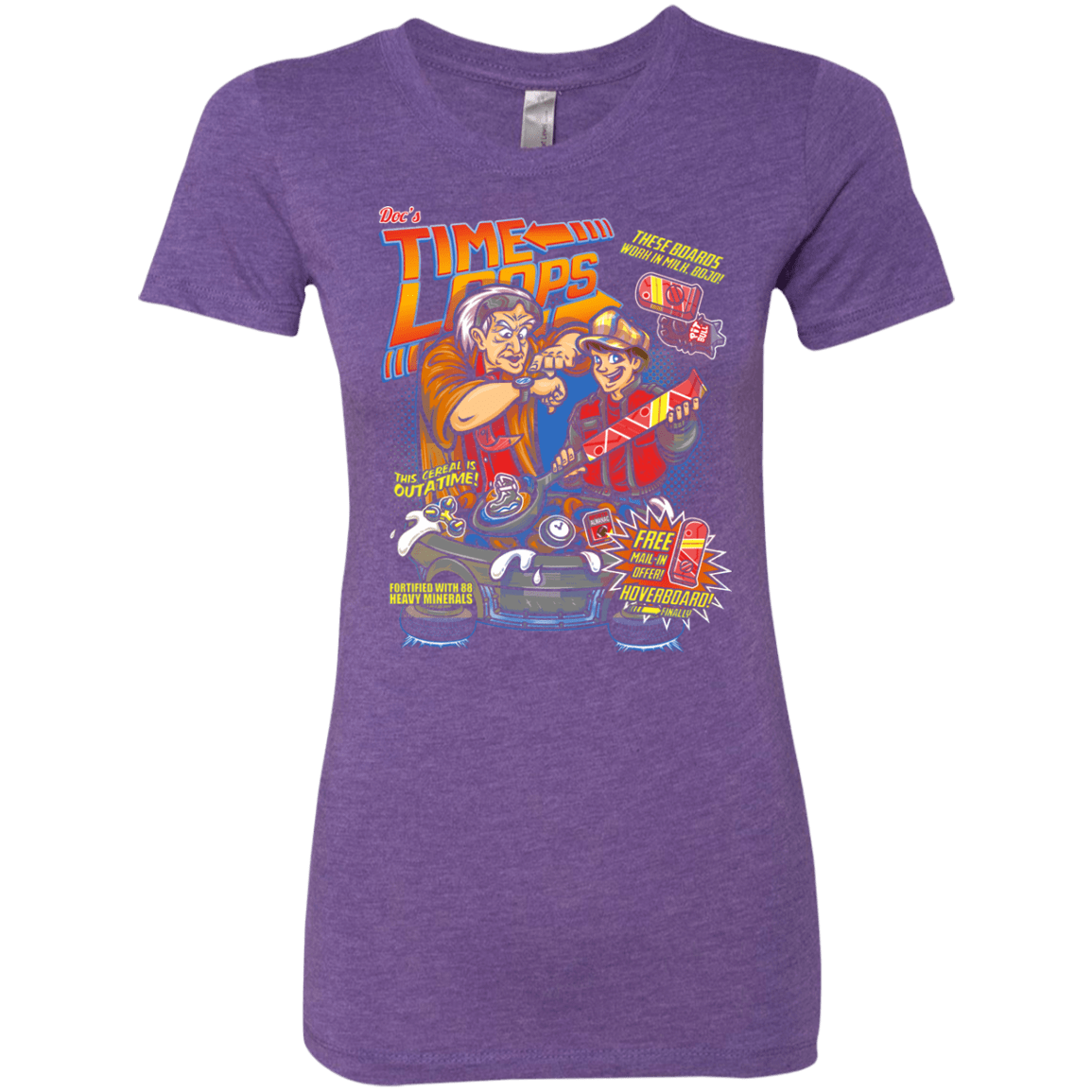 T-Shirts Purple Rush / S Time Loops Women's Triblend T-Shirt