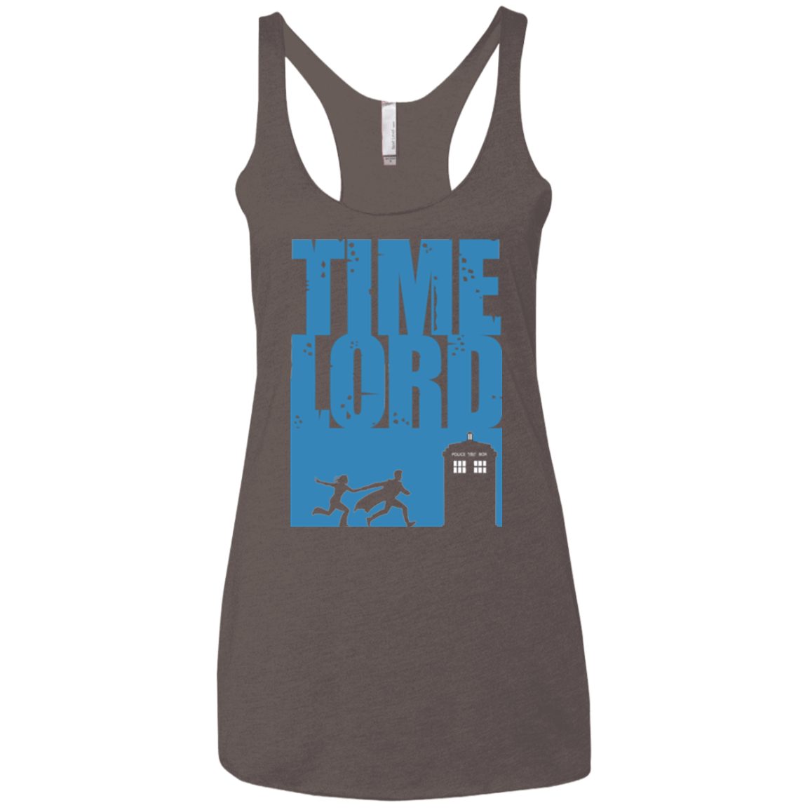 T-Shirts Macchiato / X-Small Time Lord Allons-y! Women's Triblend Racerback Tank