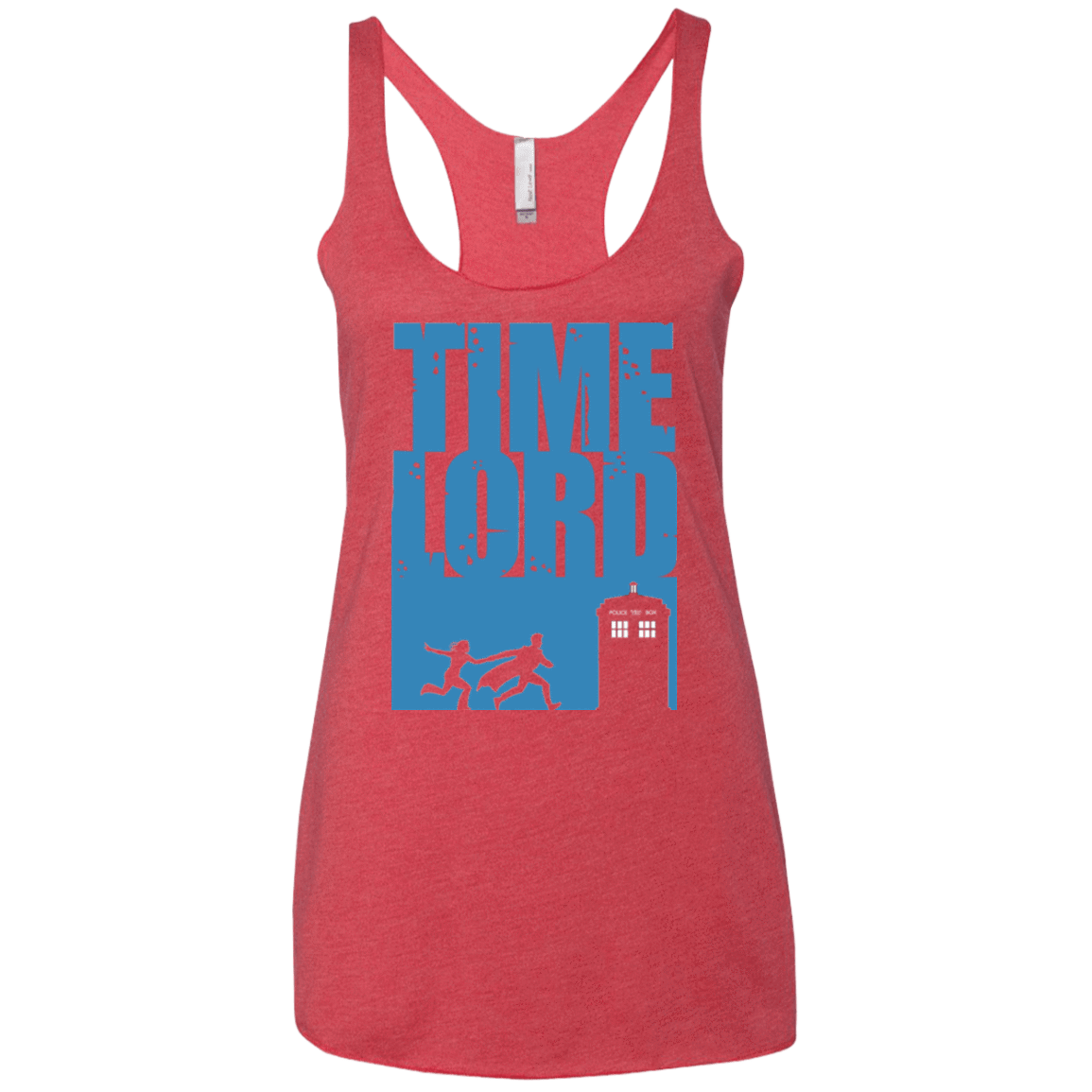 T-Shirts Vintage Red / X-Small Time Lord Allons-y! Women's Triblend Racerback Tank