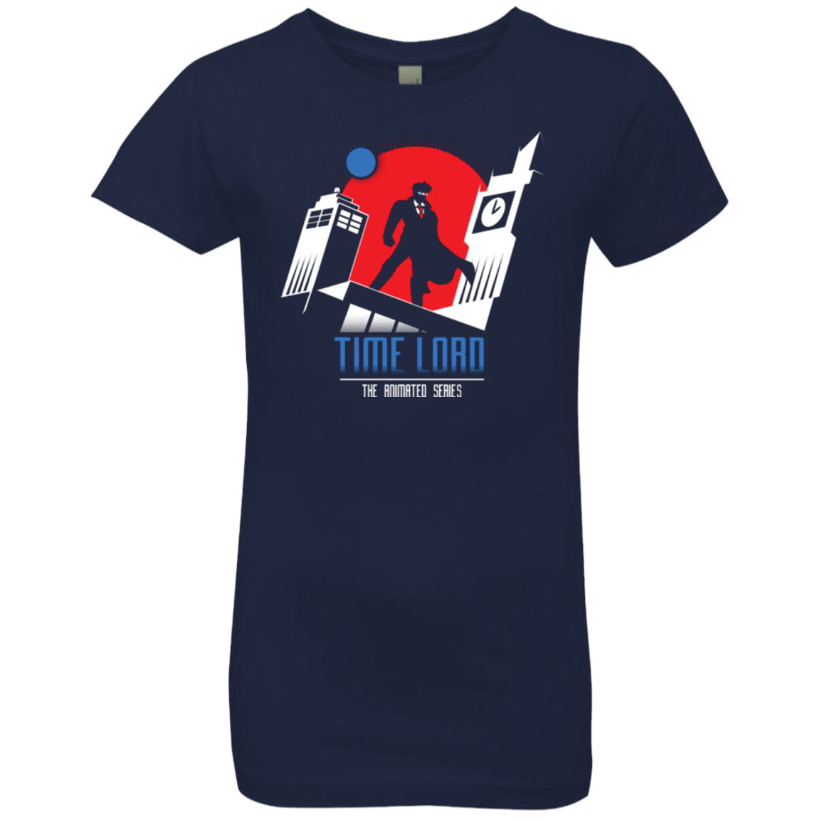 T-Shirts Midnight Navy / YXS Time Lord Animated Series Girls Premium T-Shirt