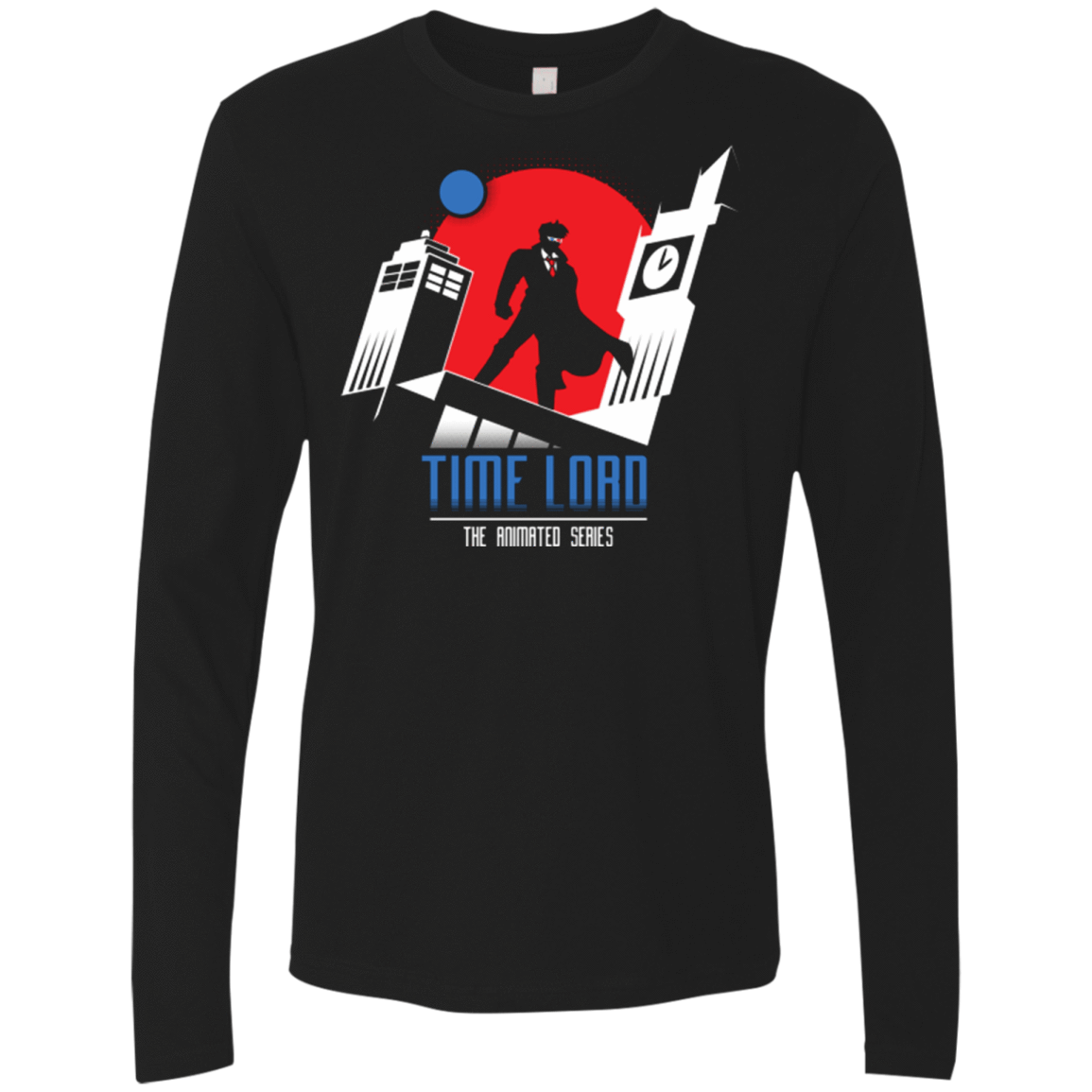 T-Shirts Black / Small Time Lord Animated Series Men's Premium Long Sleeve
