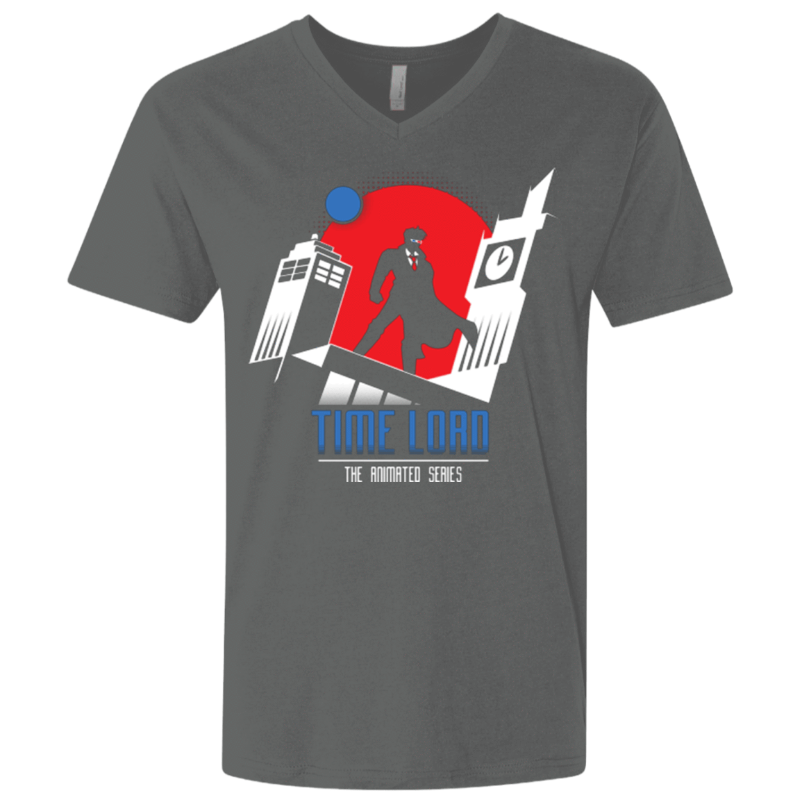 T-Shirts Heavy Metal / X-Small Time Lord Animated Series Men's Premium V-Neck