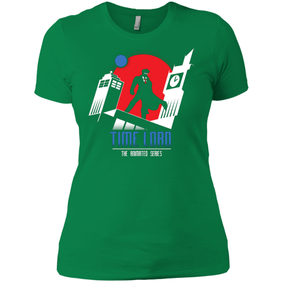 T-Shirts Kelly Green / X-Small Time Lord Animated Series Women's Premium T-Shirt