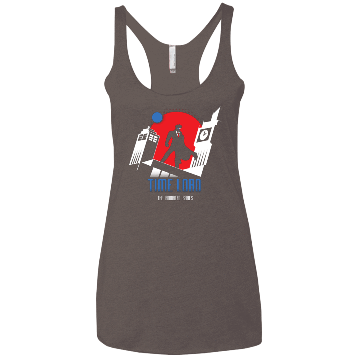 T-Shirts Macchiato / X-Small Time Lord Animated Series Women's Triblend Racerback Tank