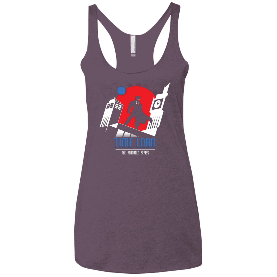 T-Shirts Vintage Purple / X-Small Time Lord Animated Series Women's Triblend Racerback Tank
