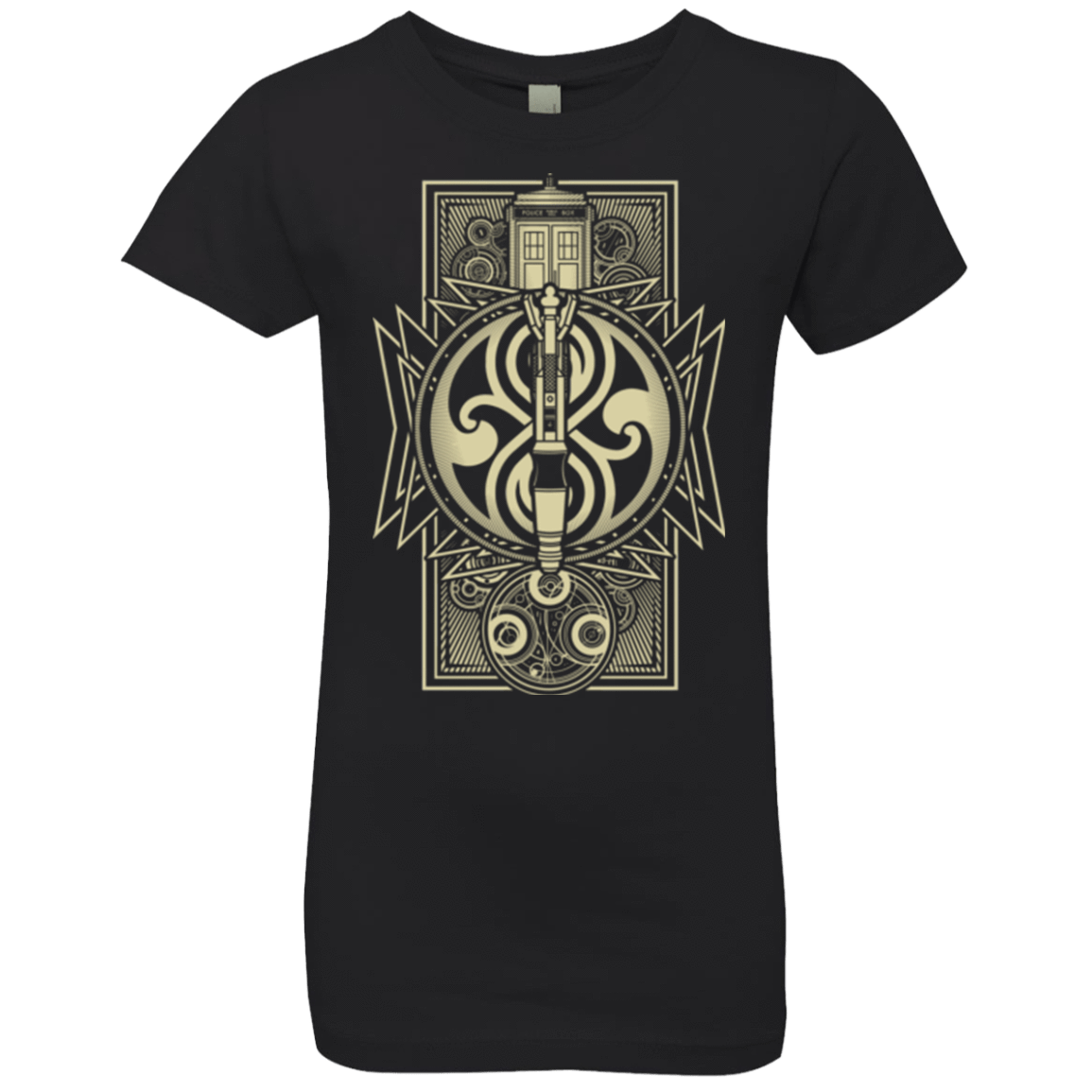 T-Shirts Black / YXS Time Lord Association Girls Premium T-Shirt