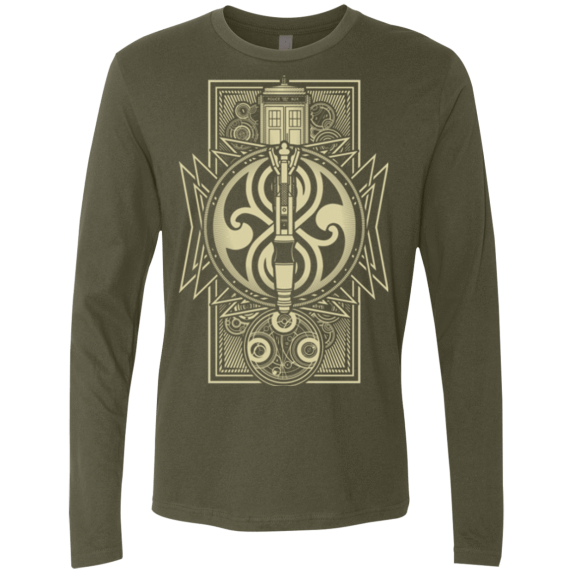 T-Shirts Military Green / Small Time Lord Association Men's Premium Long Sleeve