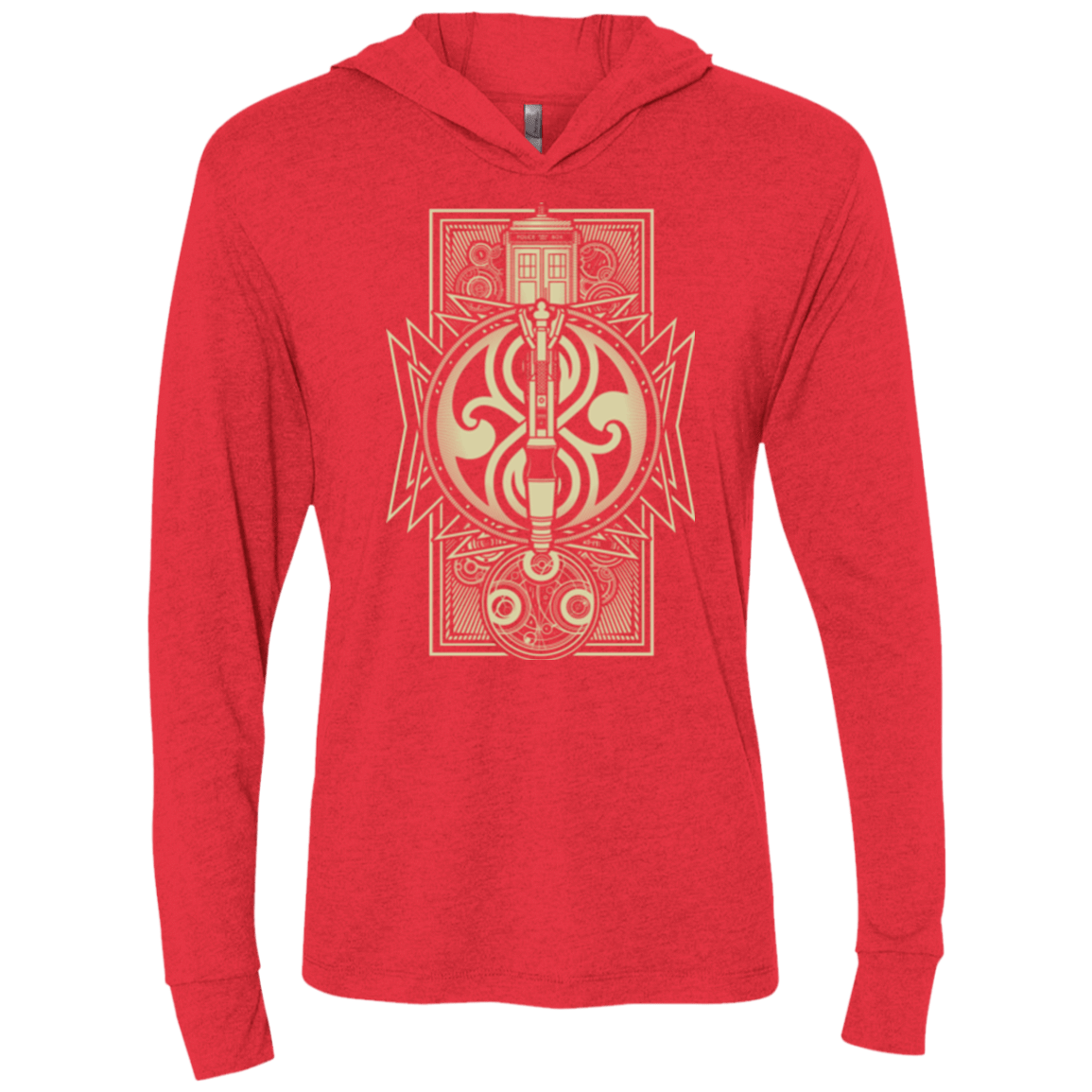 T-Shirts Vintage Red / X-Small Time Lord Association Triblend Long Sleeve Hoodie Tee