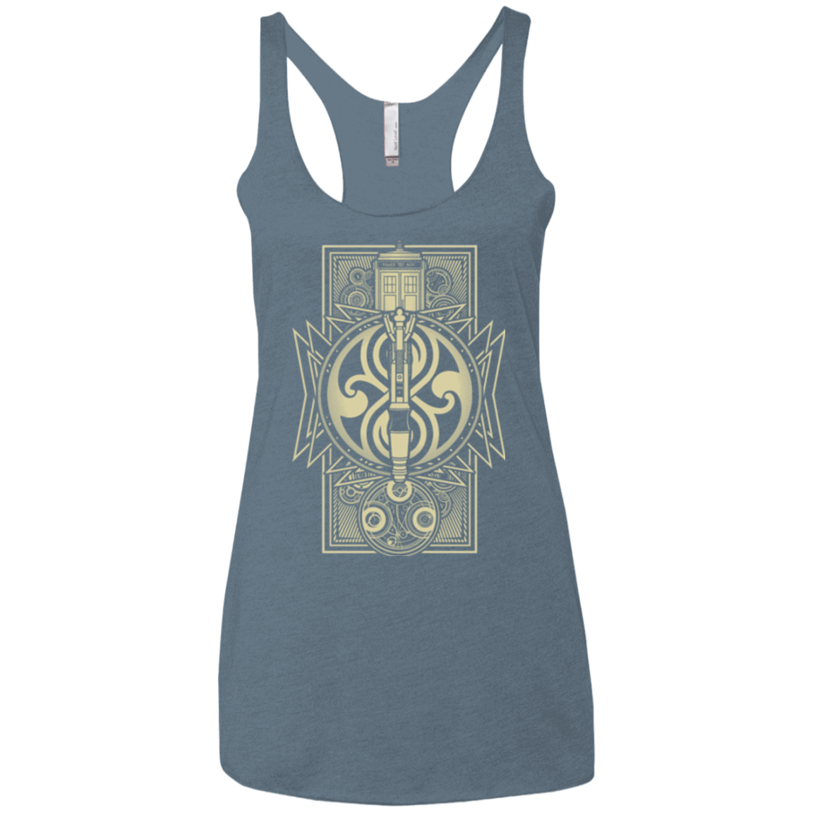 T-Shirts Indigo / X-Small Time Lord Association Women's Triblend Racerback Tank
