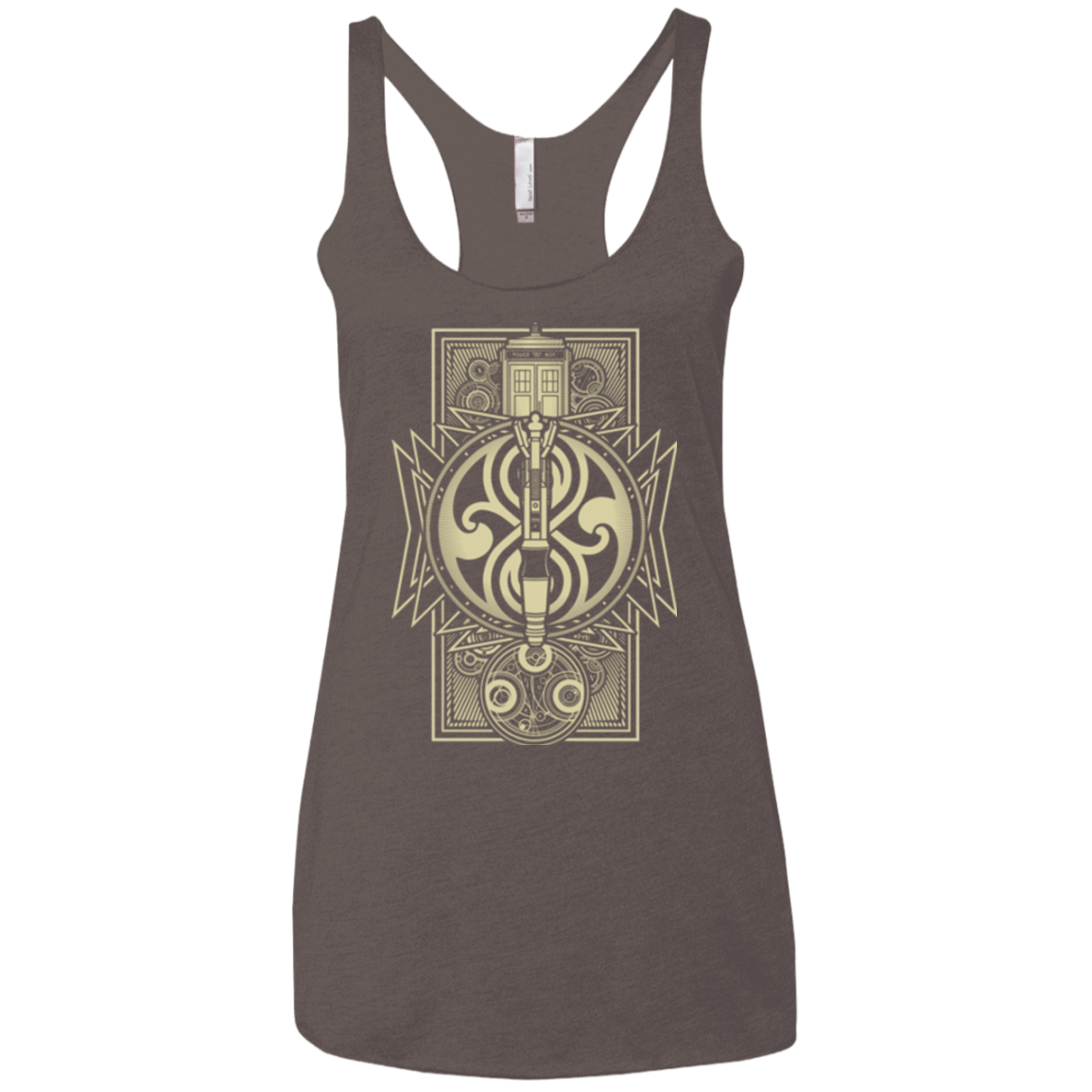 T-Shirts Macchiato / X-Small Time Lord Association Women's Triblend Racerback Tank