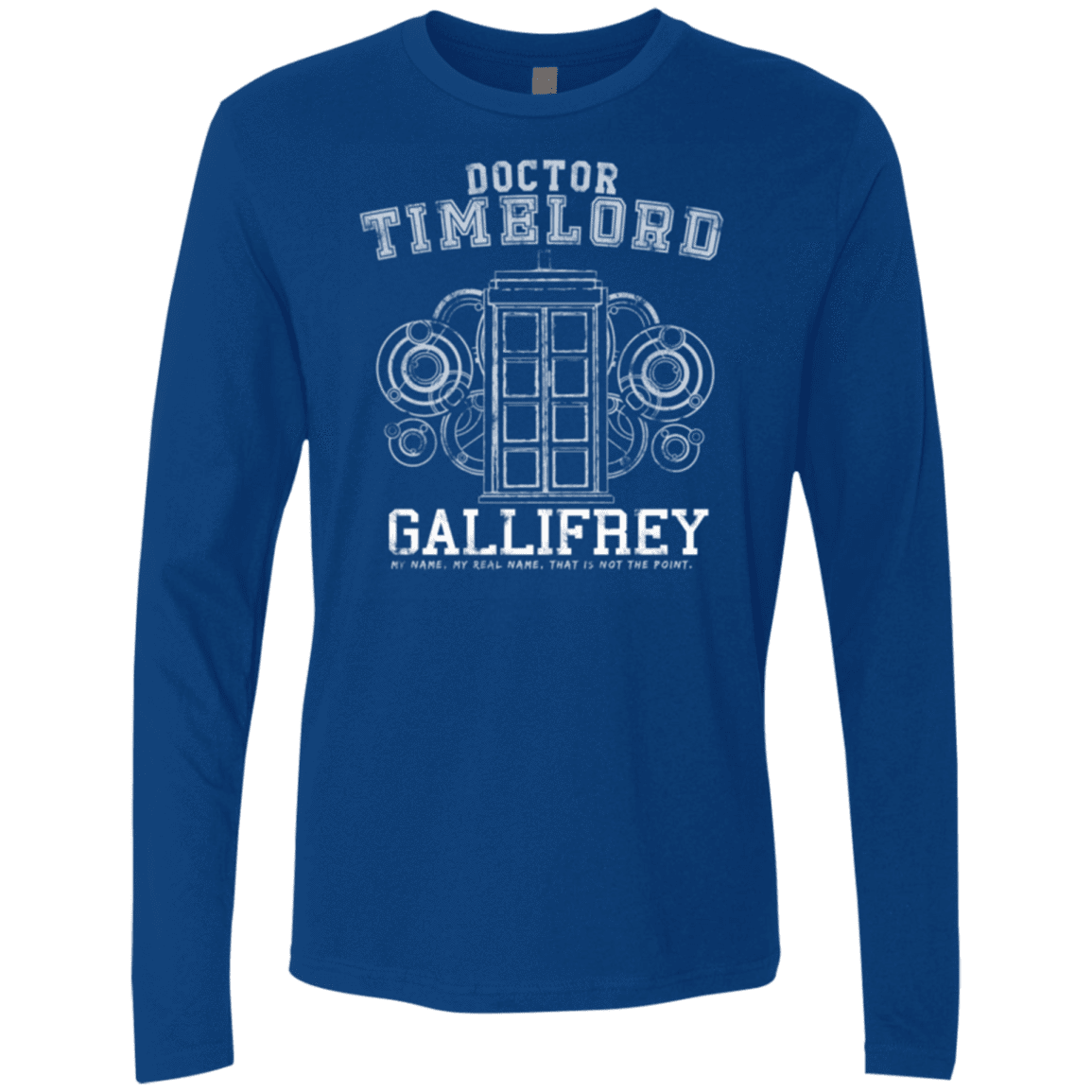 T-Shirts Royal / Small Time Lord Men's Premium Long Sleeve