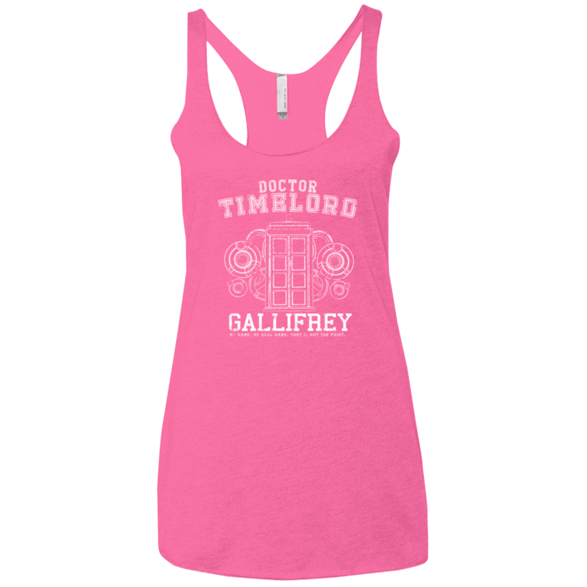 T-Shirts Vintage Pink / X-Small Time Lord Women's Triblend Racerback Tank