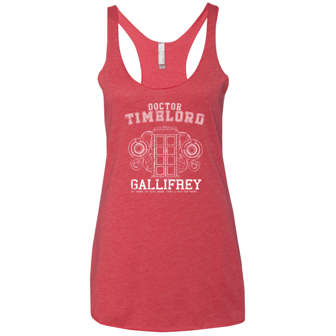 T-Shirts Vintage Red / X-Small Time Lord Women's Triblend Racerback Tank