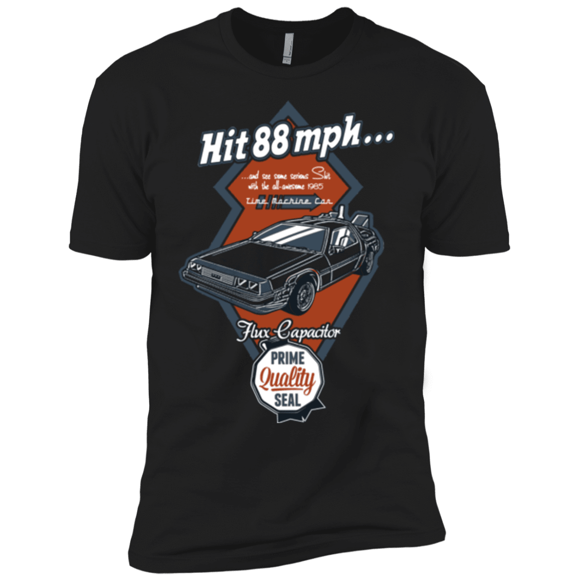 T-Shirts Black / YXS Time Machine Car Boys Premium T-Shirt