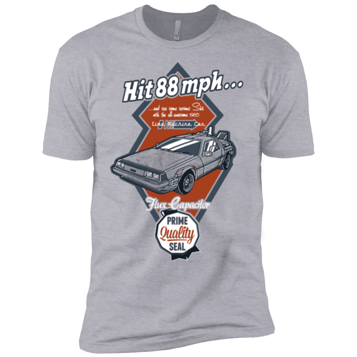 T-Shirts Heather Grey / YXS Time Machine Car Boys Premium T-Shirt