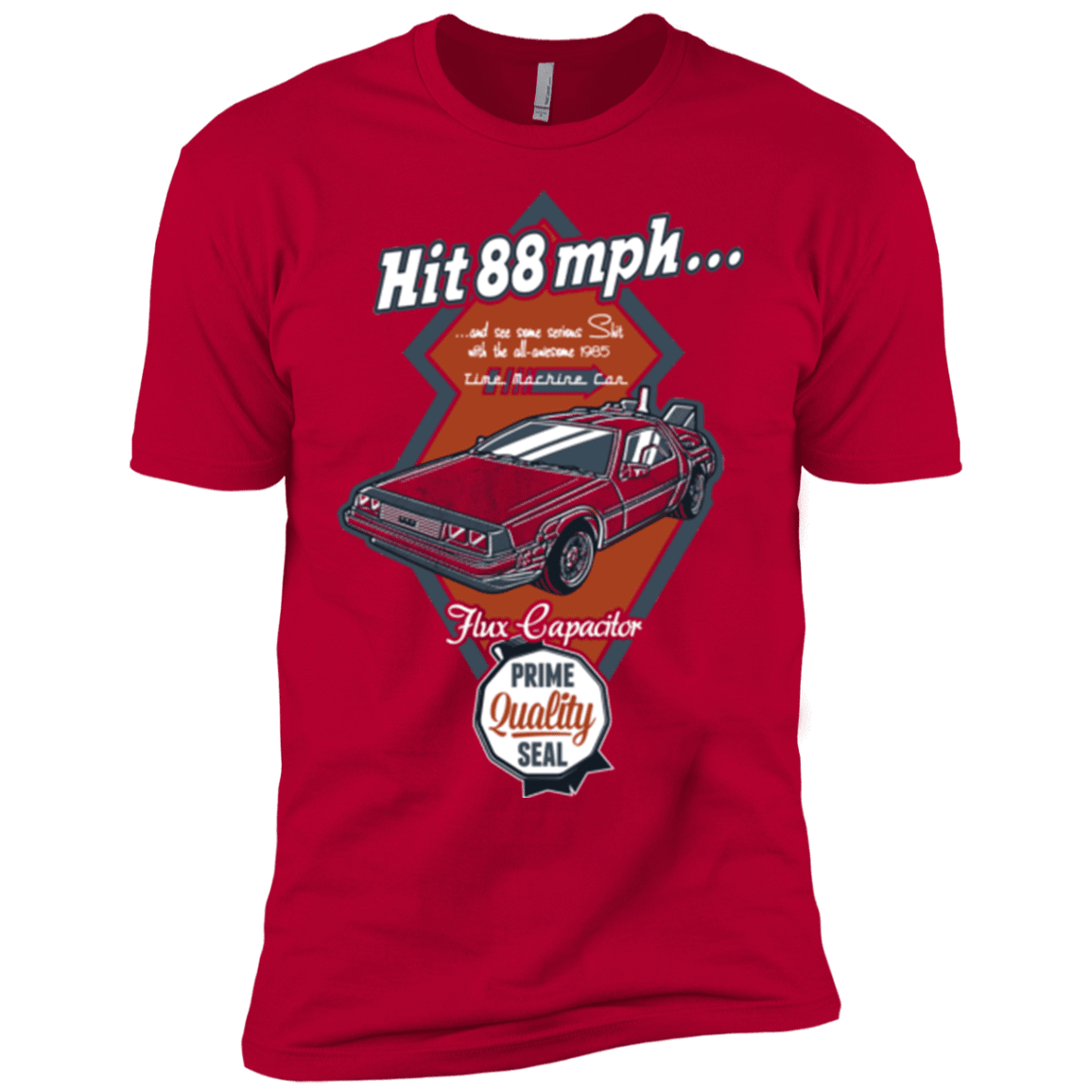 T-Shirts Red / YXS Time Machine Car Boys Premium T-Shirt