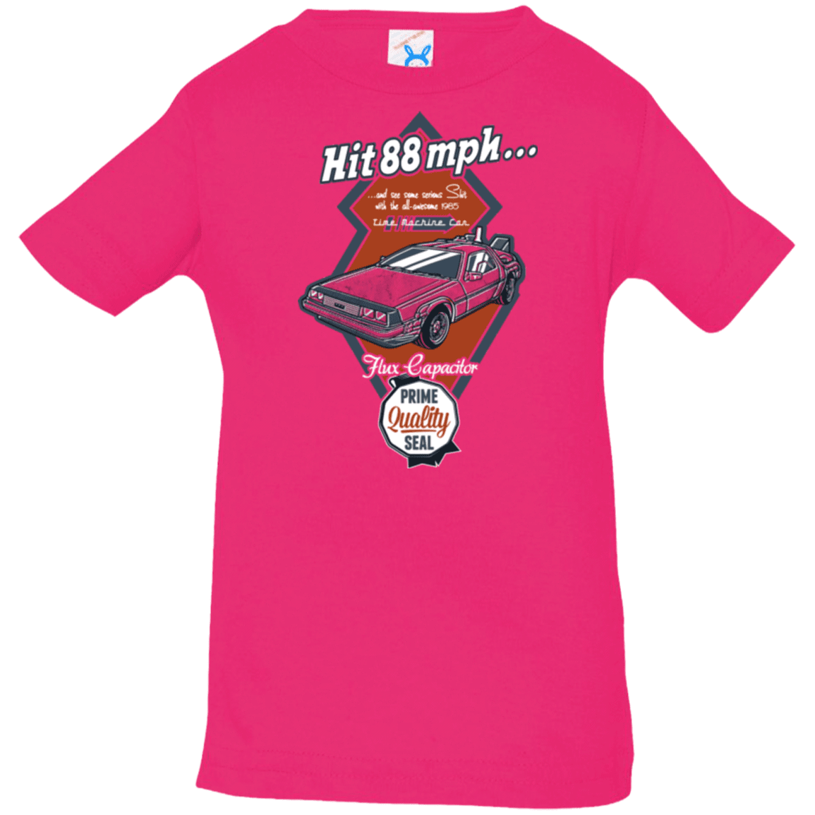 T-Shirts Hot Pink / 6 Months Time Machine Car Infant Premium T-Shirt