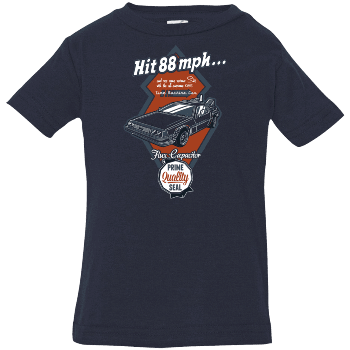 T-Shirts Navy / 6 Months Time Machine Car Infant Premium T-Shirt