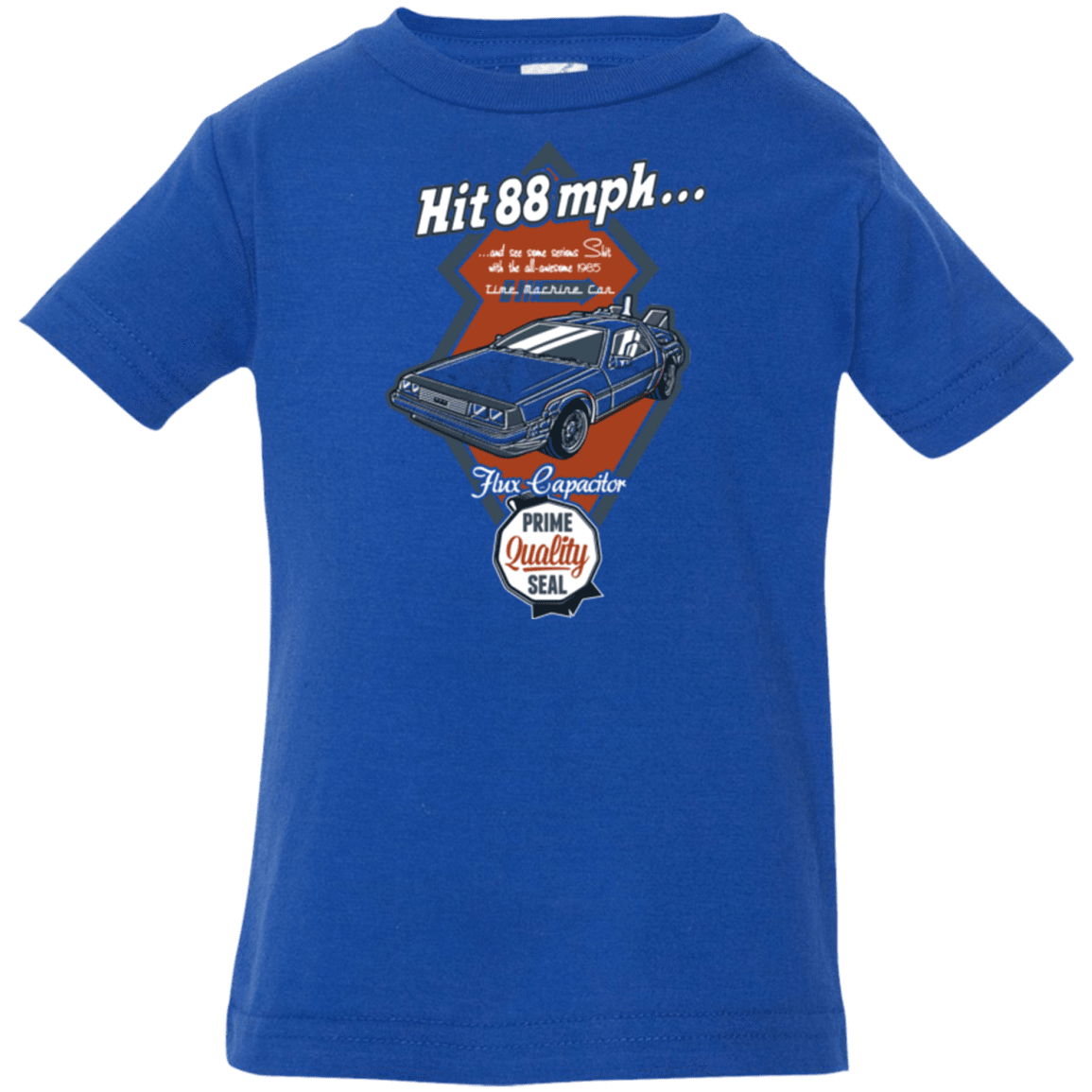 T-Shirts Royal / 6 Months Time Machine Car Infant Premium T-Shirt