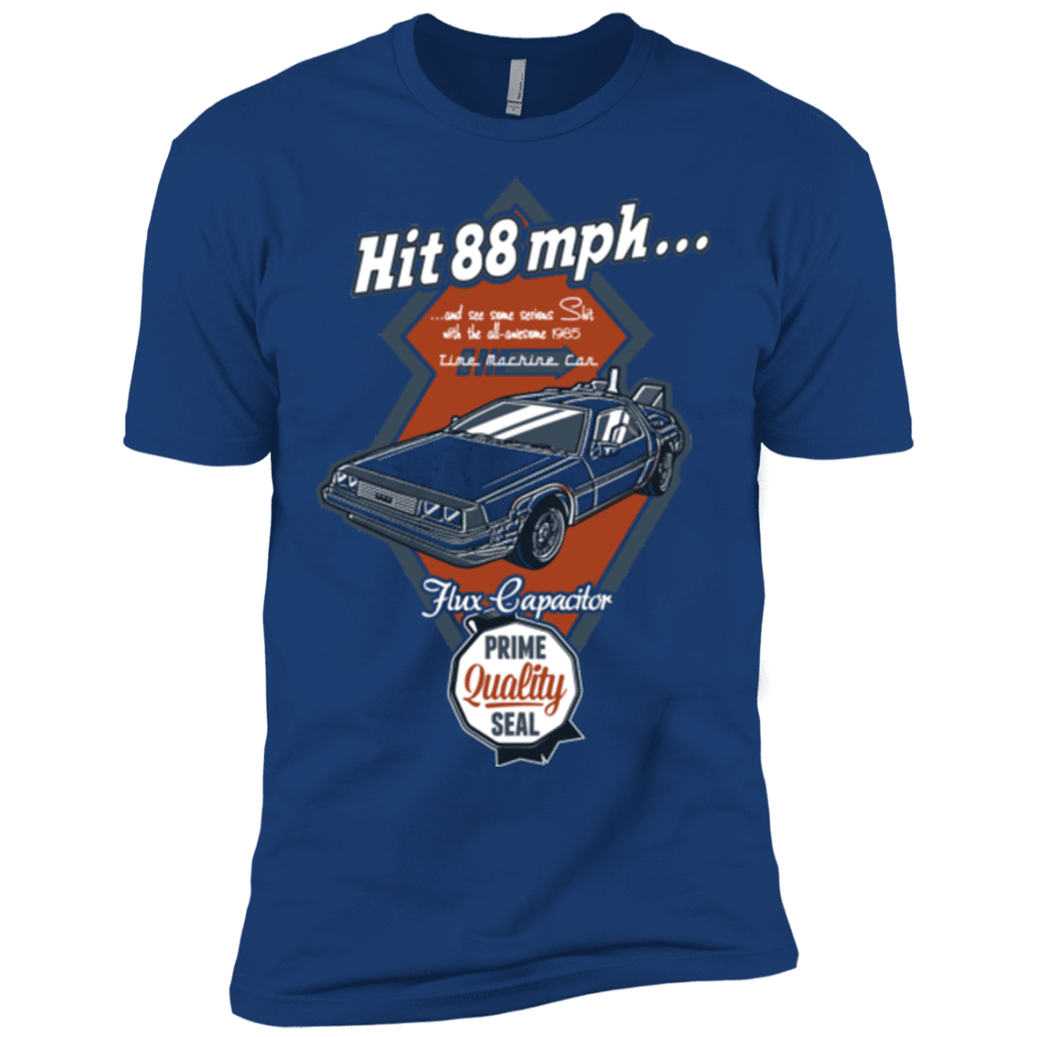 T-Shirts Royal / X-Small Time Machine Car Men's Premium T-Shirt