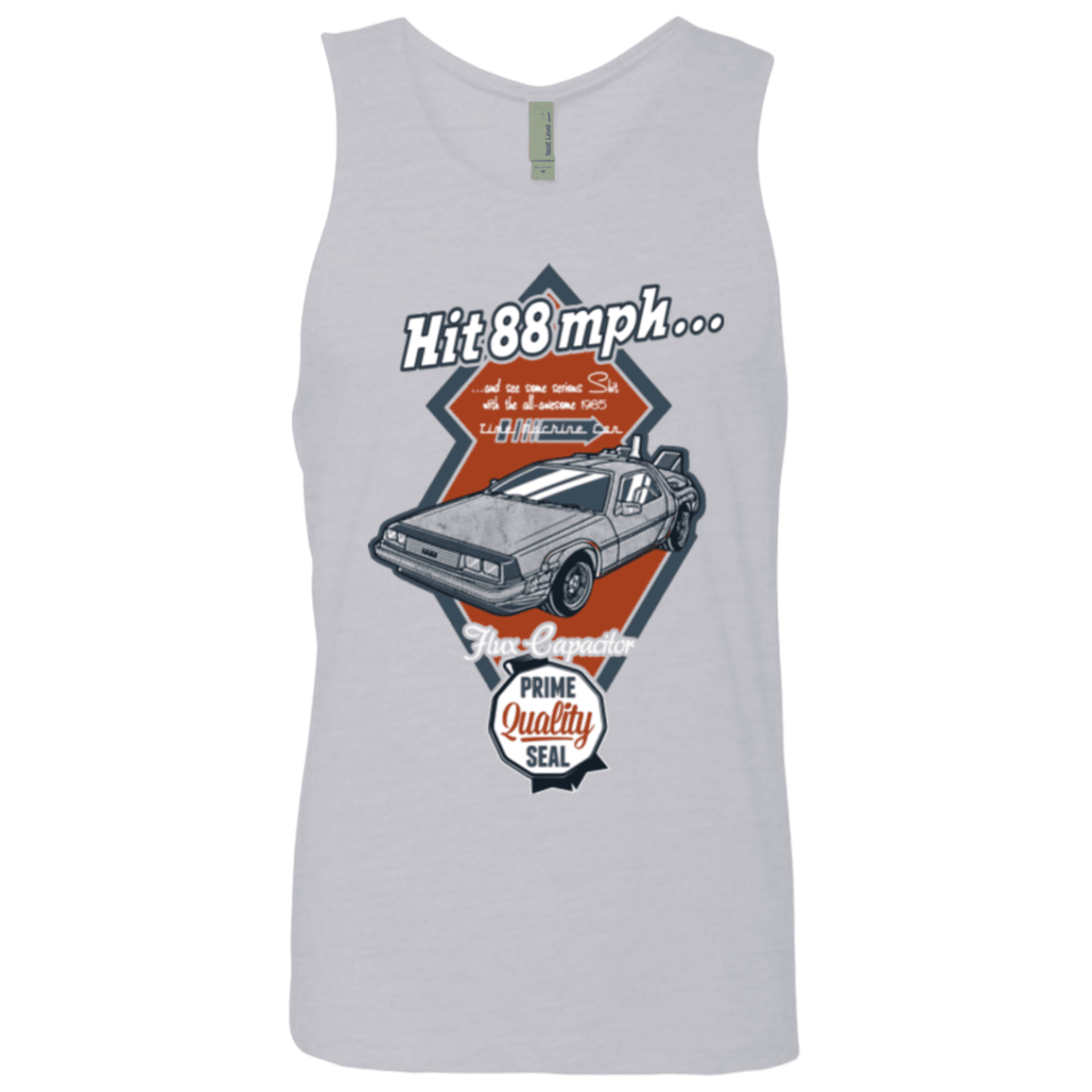 T-Shirts Heather Grey / Small Time Machine Car Men's Premium Tank Top