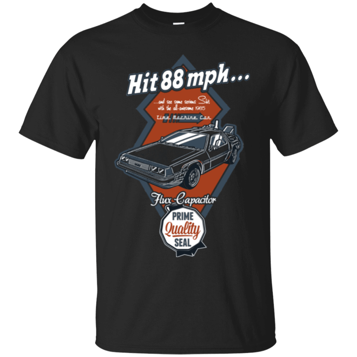 T-Shirts Black / Small Time Machine Car T-Shirt
