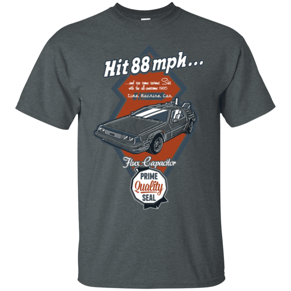T-Shirts Dark Heather / Small Time Machine Car T-Shirt