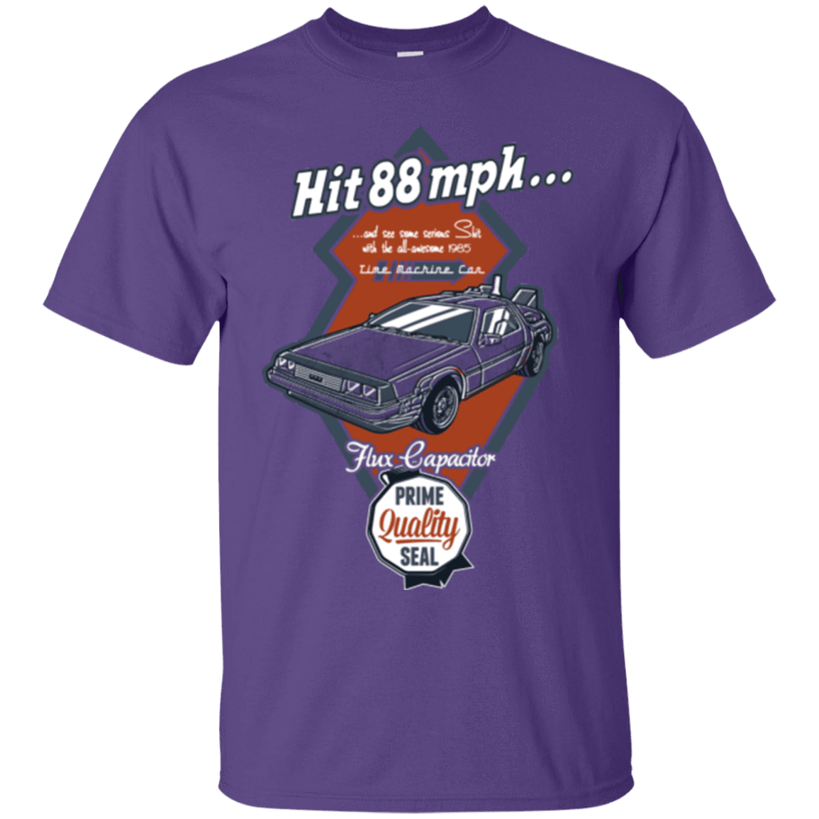 T-Shirts Purple / Small Time Machine Car T-Shirt