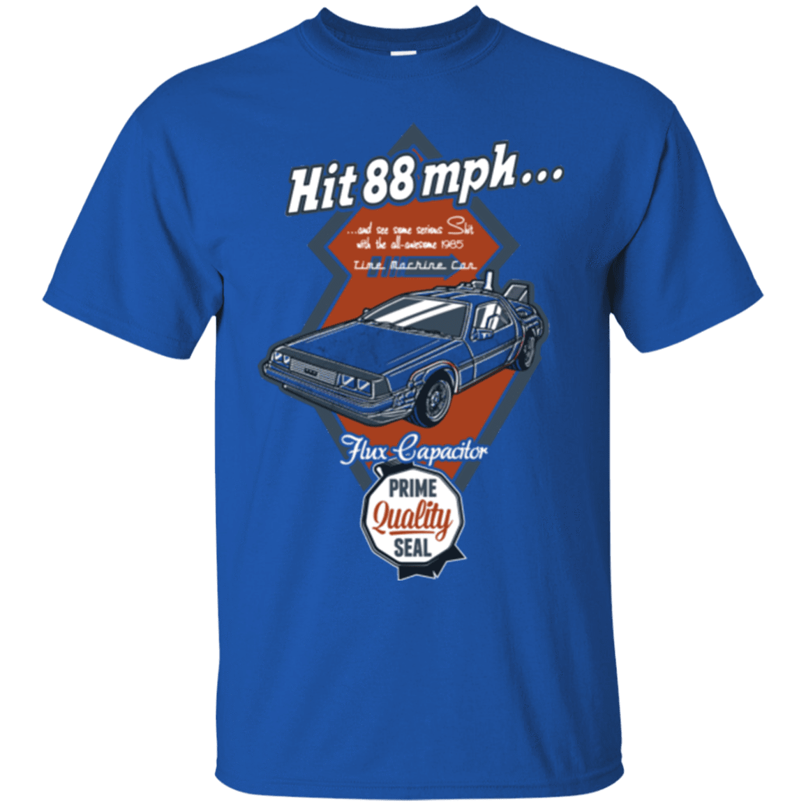 T-Shirts Royal / Small Time Machine Car T-Shirt