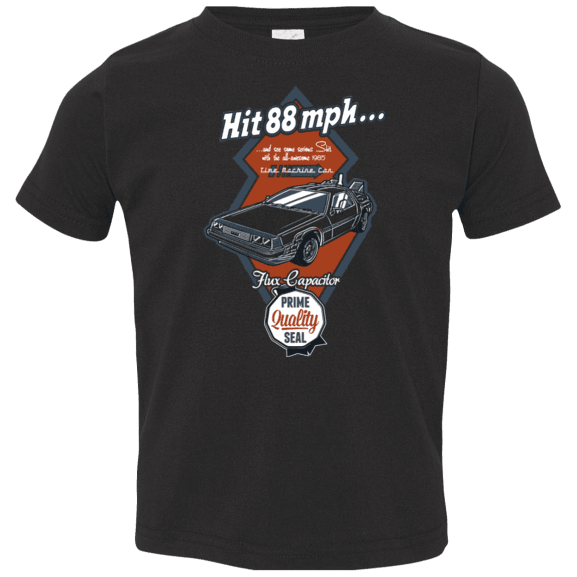 T-Shirts Black / 2T Time Machine Car Toddler Premium T-Shirt