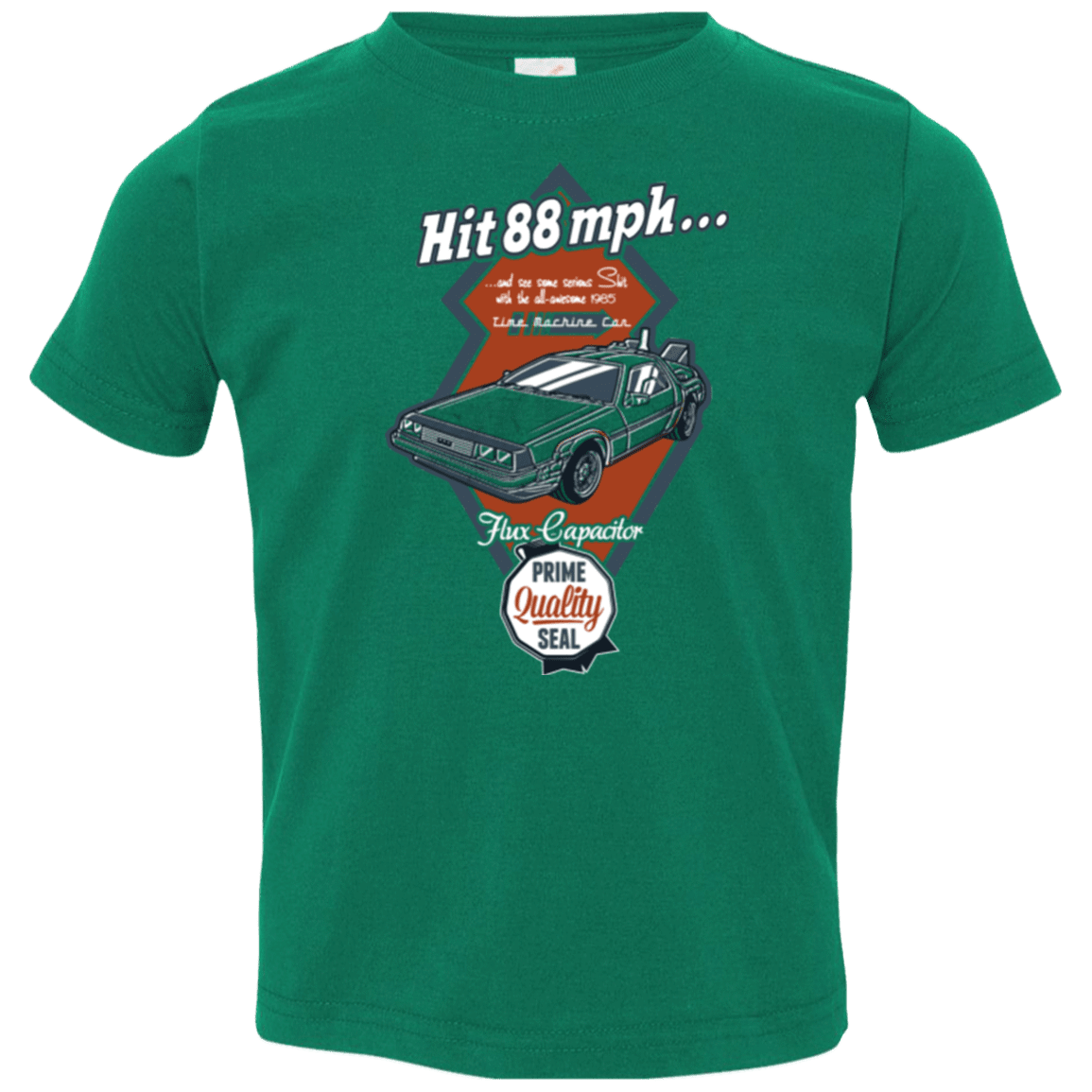 T-Shirts Kelly / 2T Time Machine Car Toddler Premium T-Shirt