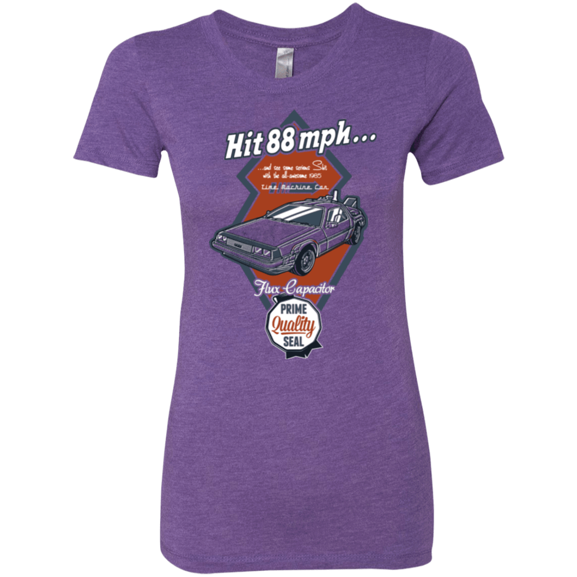 T-Shirts Purple Rush / Small Time Machine Car Women's Triblend T-Shirt