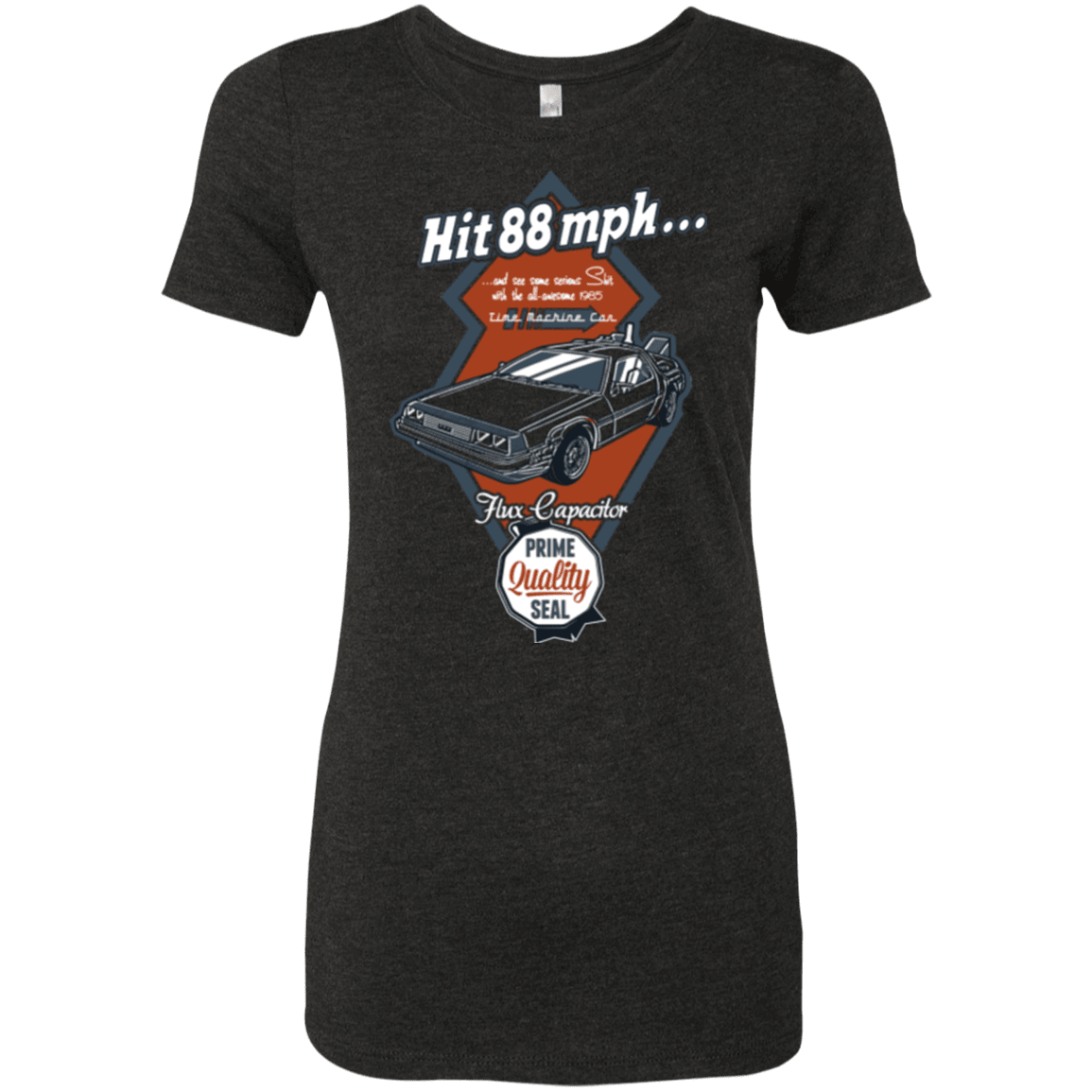 T-Shirts Vintage Black / Small Time Machine Car Women's Triblend T-Shirt