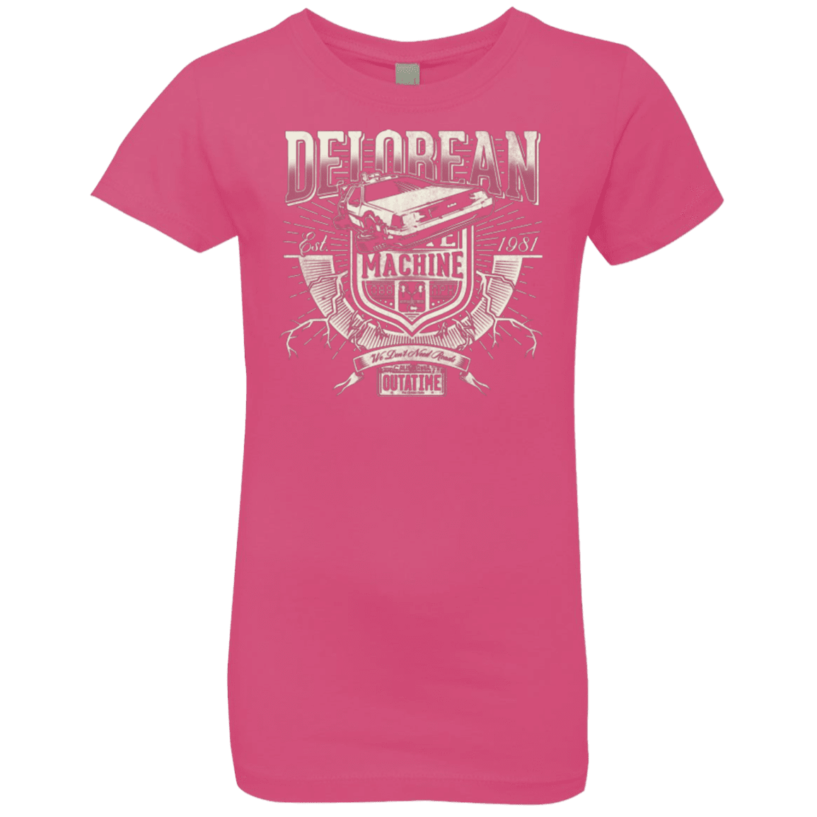T-Shirts Hot Pink / YXS Time Machine Girls Premium T-Shirt