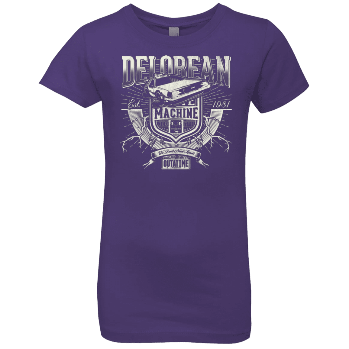 T-Shirts Purple Rush / YXS Time Machine Girls Premium T-Shirt