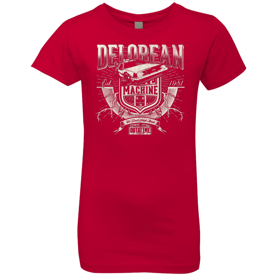 T-Shirts Red / YXS Time Machine Girls Premium T-Shirt