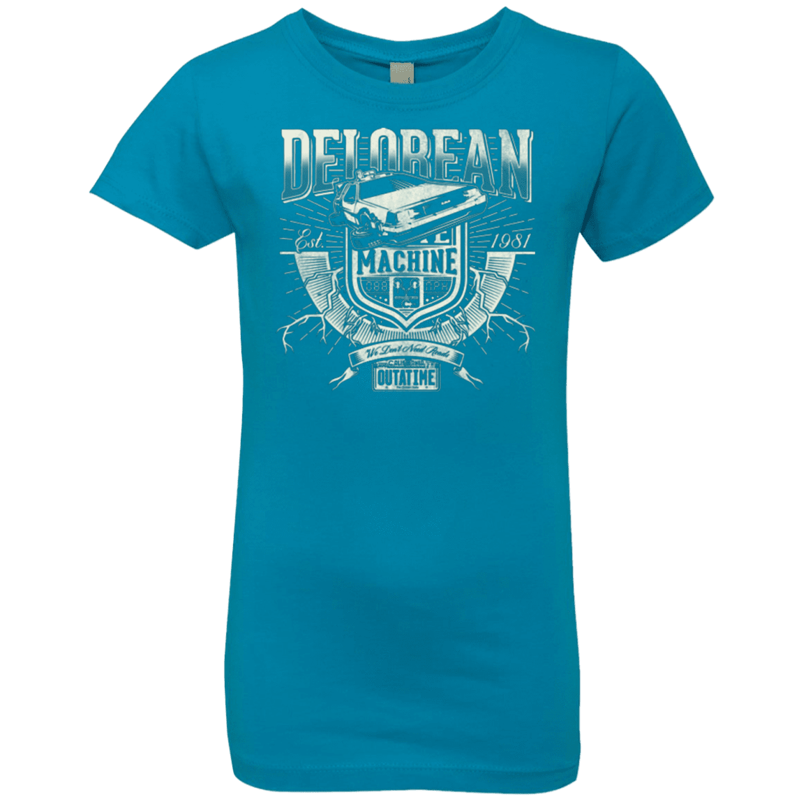 T-Shirts Turquoise / YXS Time Machine Girls Premium T-Shirt