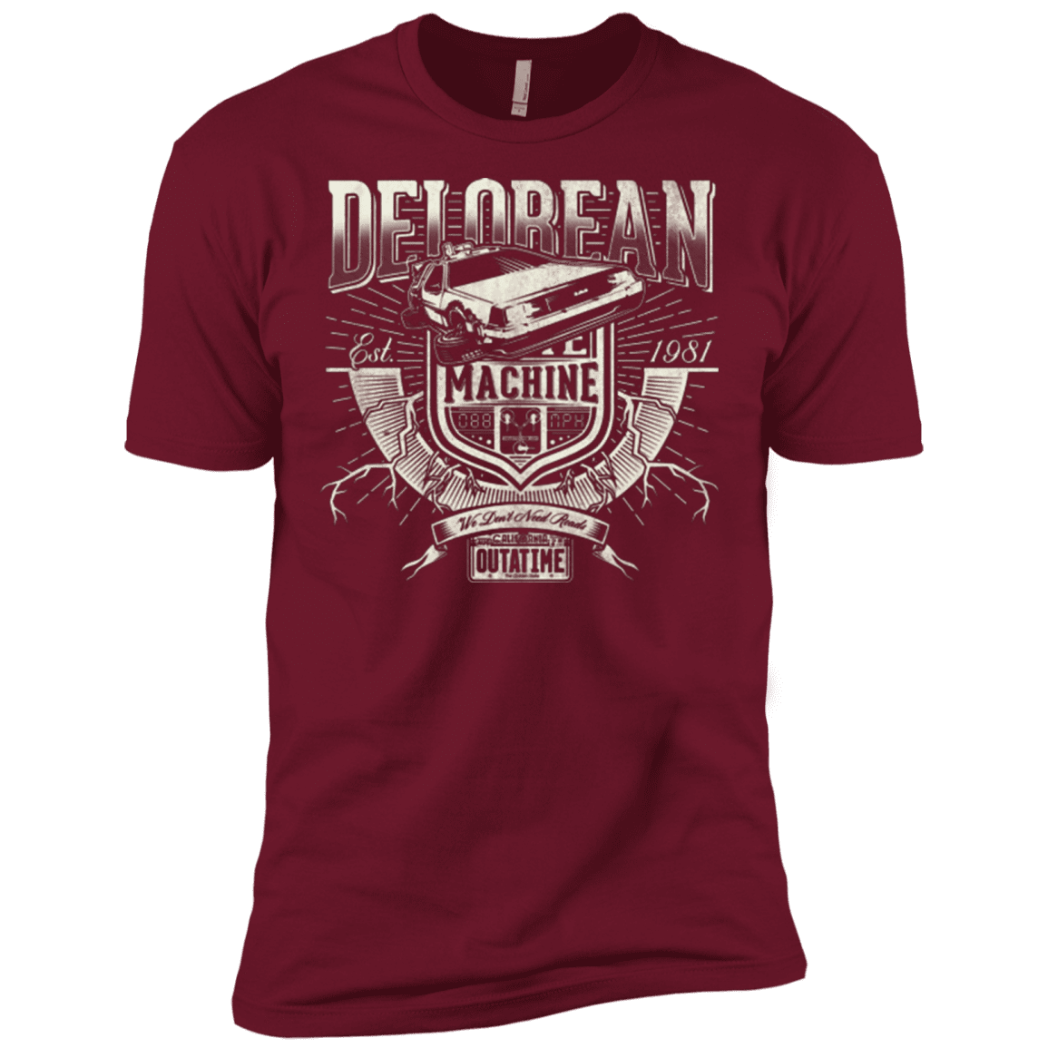 T-Shirts Cardinal / X-Small Time Machine Men's Premium T-Shirt