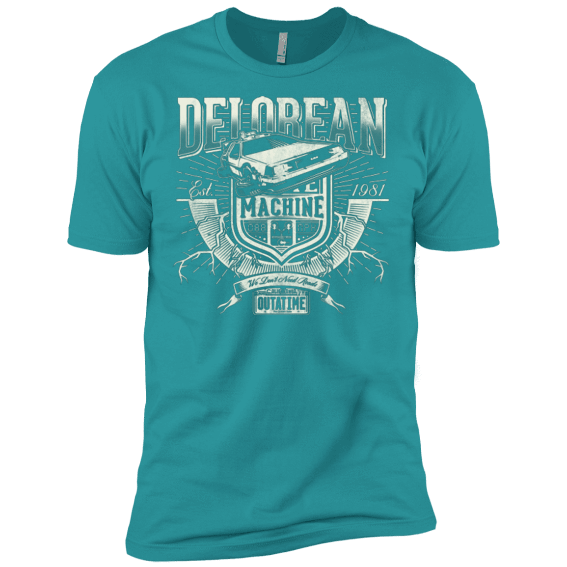 T-Shirts Tahiti Blue / X-Small Time Machine Men's Premium T-Shirt