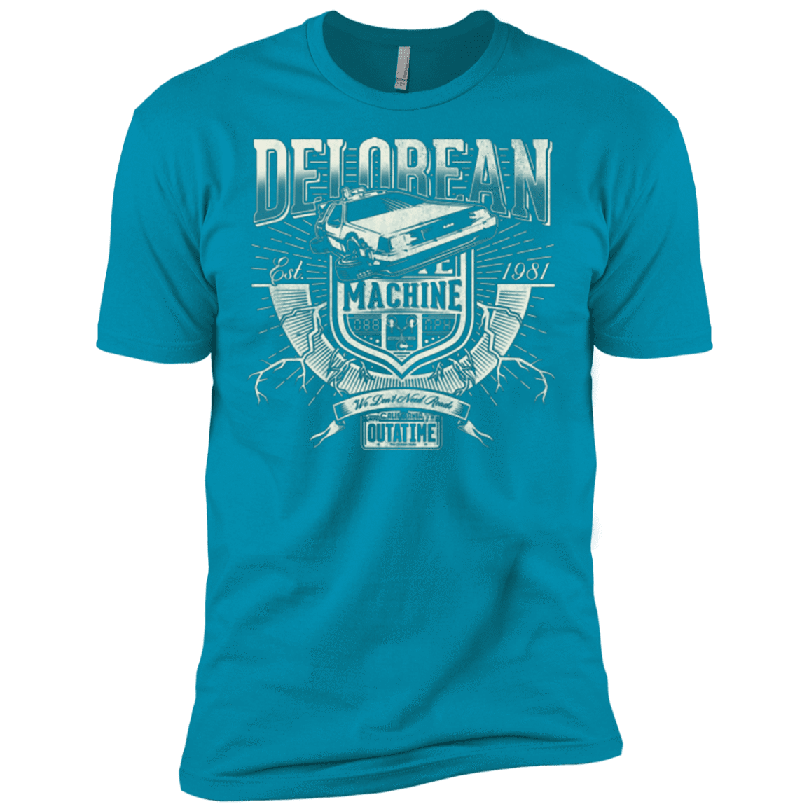 T-Shirts Turquoise / X-Small Time Machine Men's Premium T-Shirt