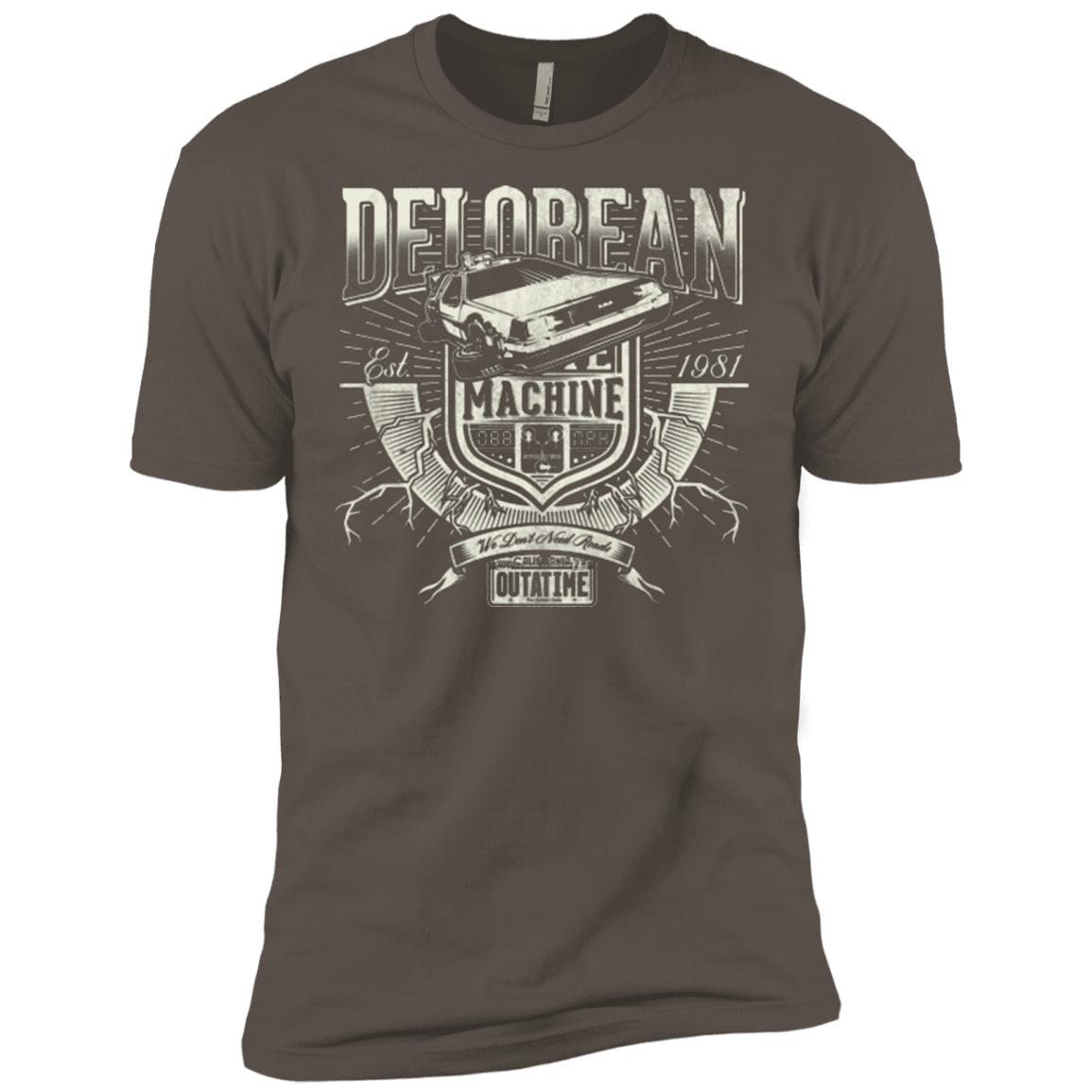 T-Shirts Warm Grey / X-Small Time Machine Men's Premium T-Shirt