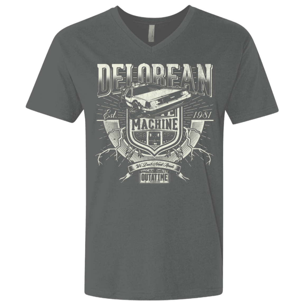 T-Shirts Heavy Metal / X-Small Time Machine Men's Premium V-Neck