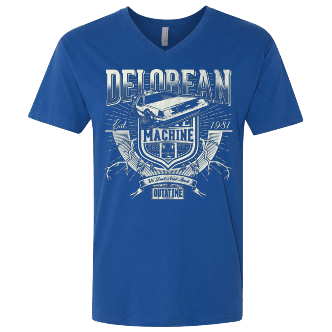 T-Shirts Royal / X-Small Time Machine Men's Premium V-Neck