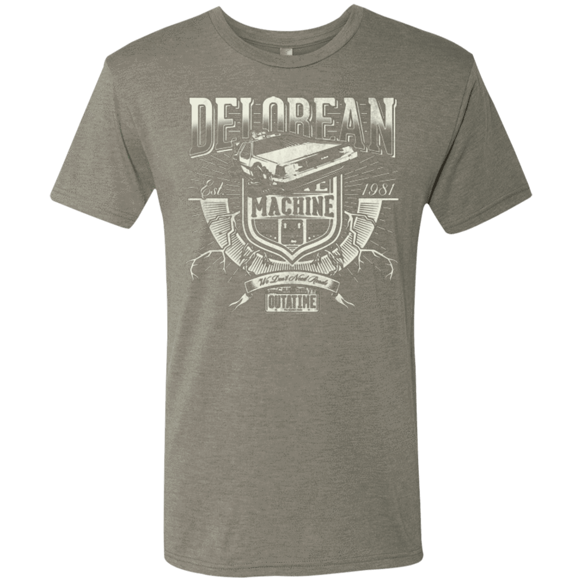 T-Shirts Venetian Grey / Small Time Machine Men's Triblend T-Shirt