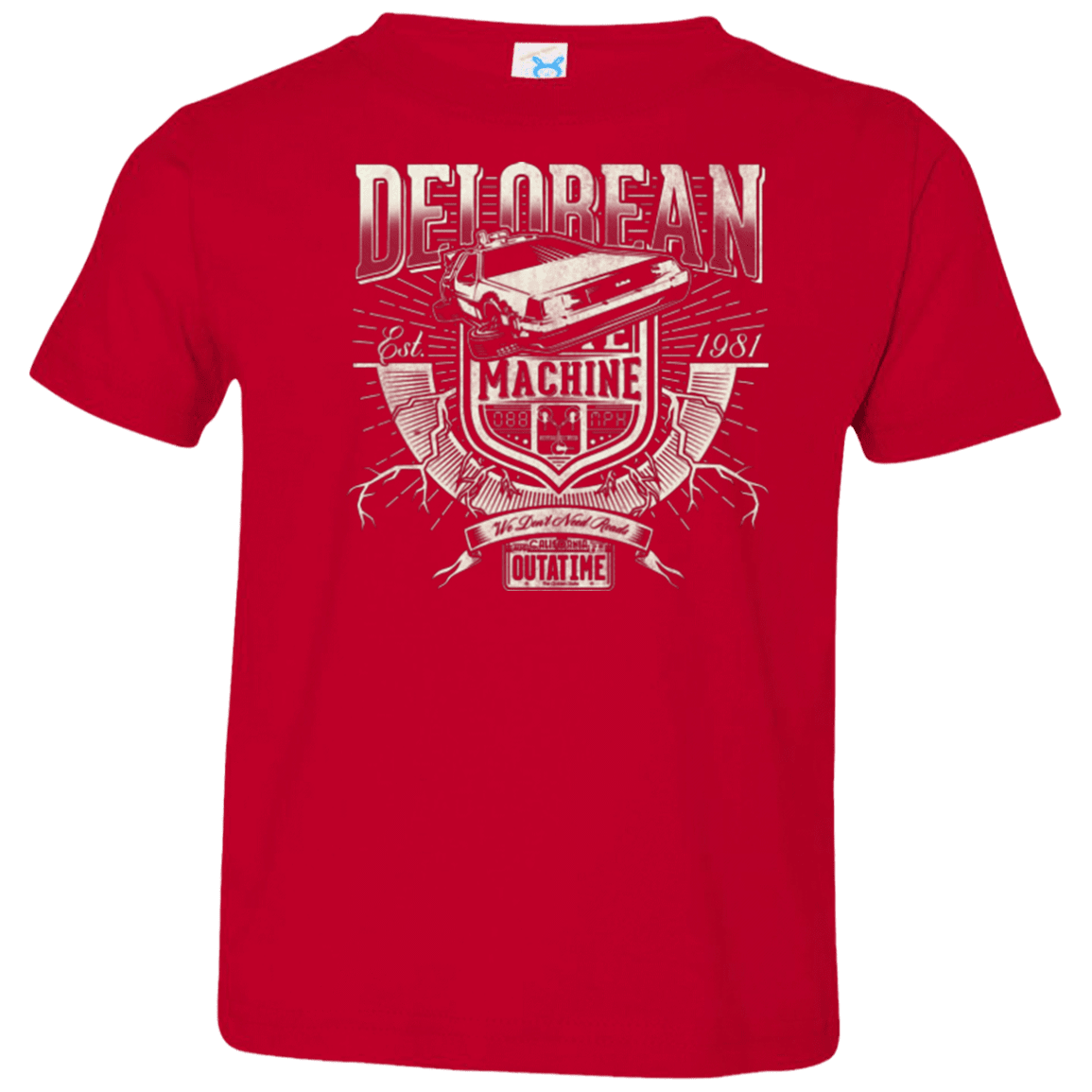 T-Shirts Red / 2T Time Machine Toddler Premium T-Shirt
