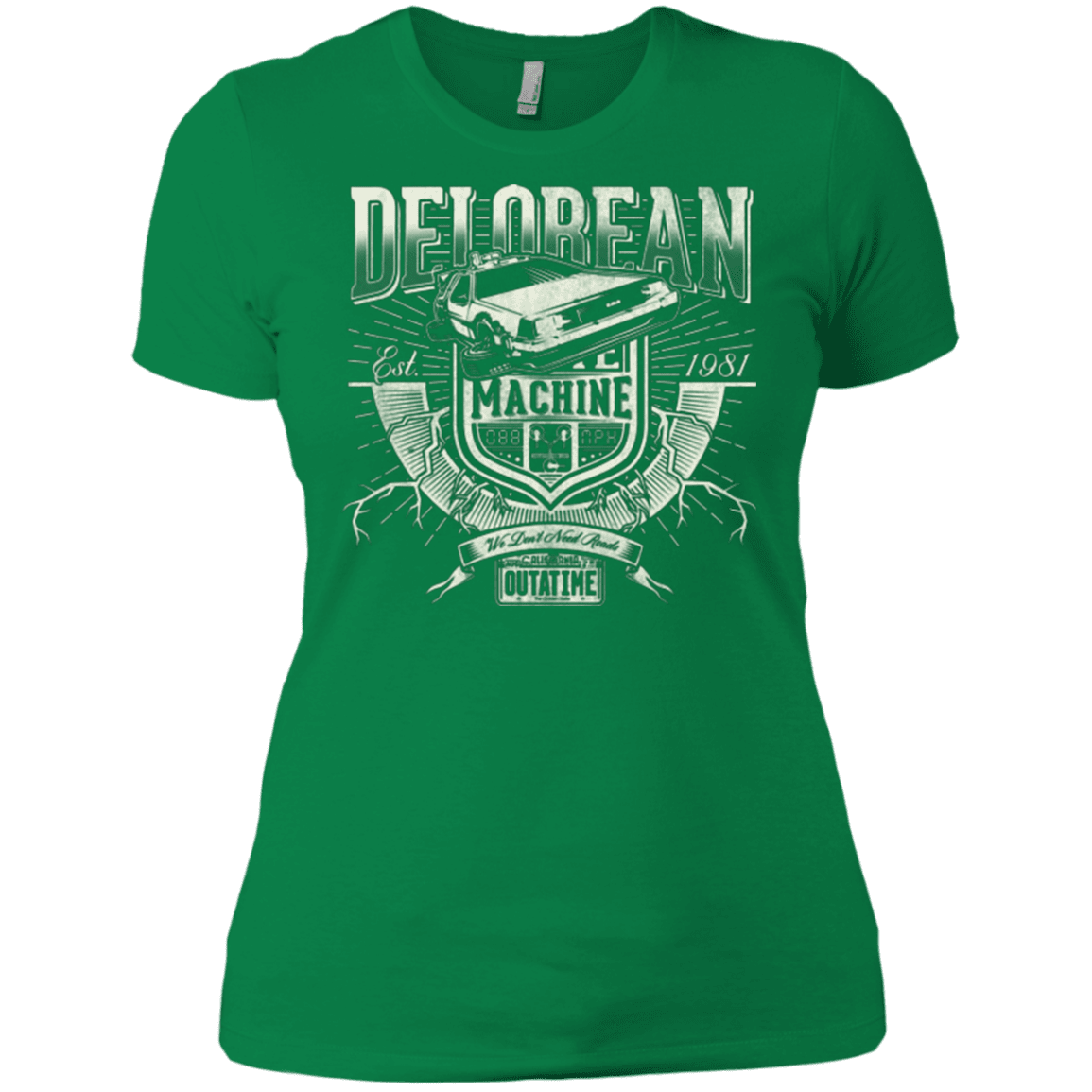 T-Shirts Kelly Green / X-Small Time Machine Women's Premium T-Shirt
